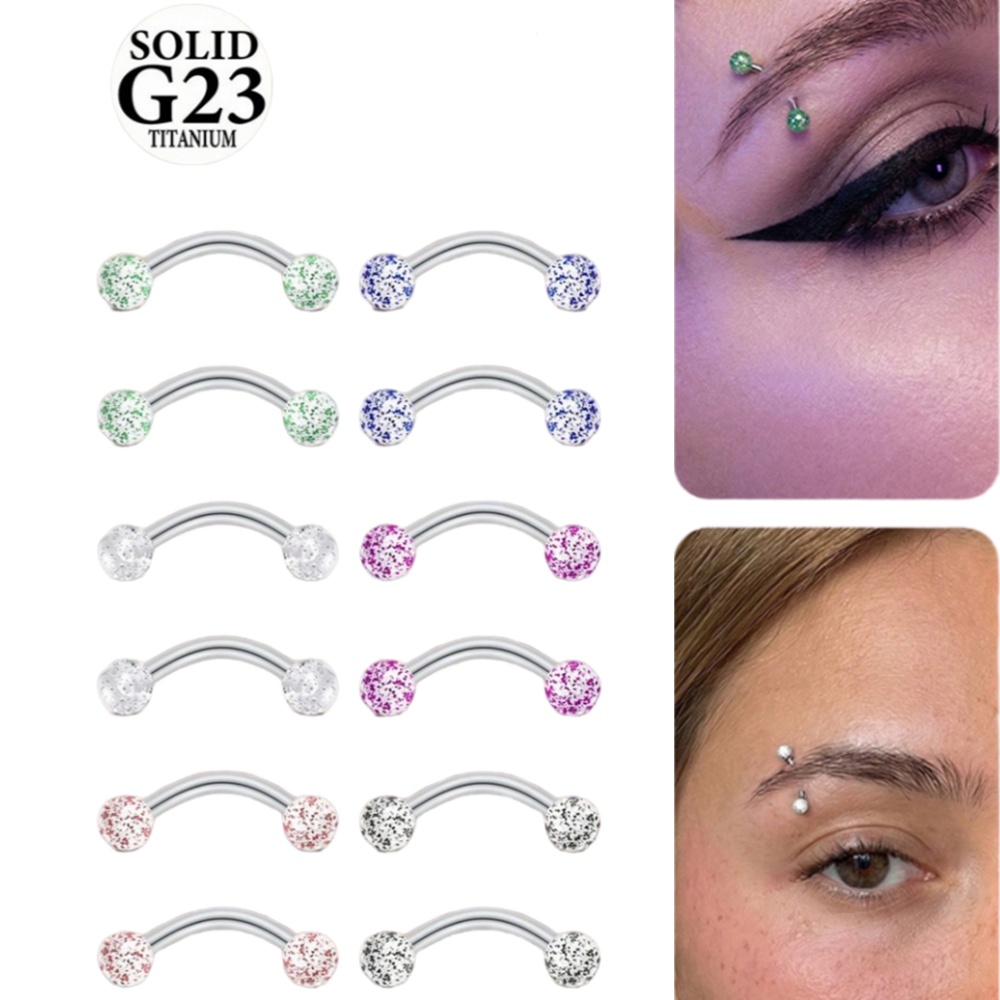 Christina Jewelry & Watches Marguerite Ørestik Forgyldt Sølv - 2 SZT. 16G 8/10mm Tytanowy Stop