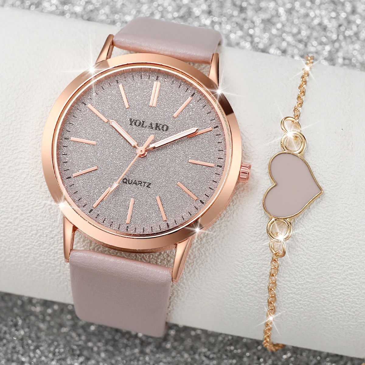 Jewelry Watches Women - 2 SZT./Zestaw Modne Zegarki Damskie Casualowy