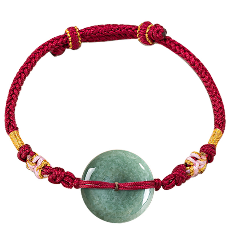 Jewelry & Watches Sp Z Oo Janów Lubelski - Zielona bransoletka z jadeitu Birma Projektant