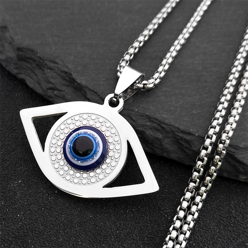 Jewelry & Watches Sp Z Oo Janów Lubelski - Islamski Naszyjnik Hamsa z Niebieskim Okiem