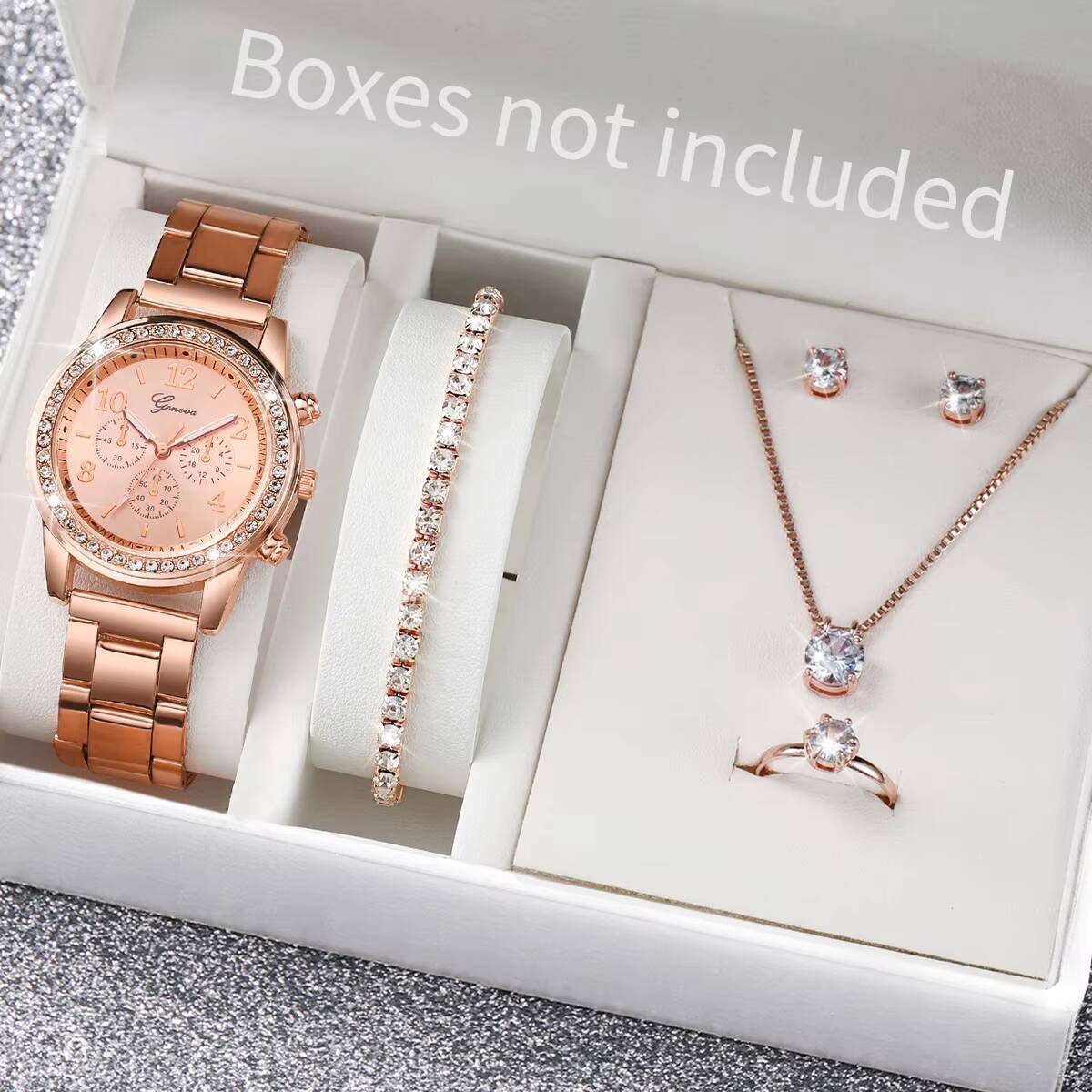 6 sztuk/zestaw Modne damskie z – Jewelry Box Watches Bracelets recenzja i cena