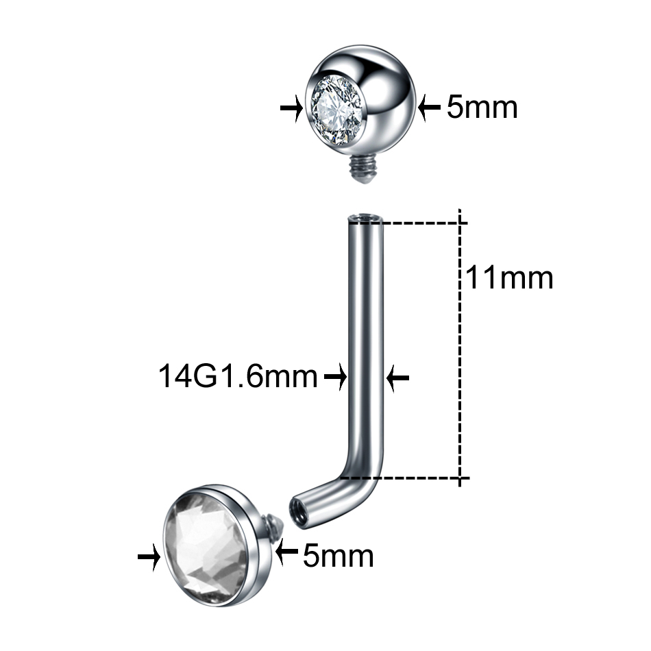 1PC G23 tytanowy opalowy krysz – Christina Jewelry & Watches Marguerite Ørestik Forgyldt Sølv recenzja i cena
