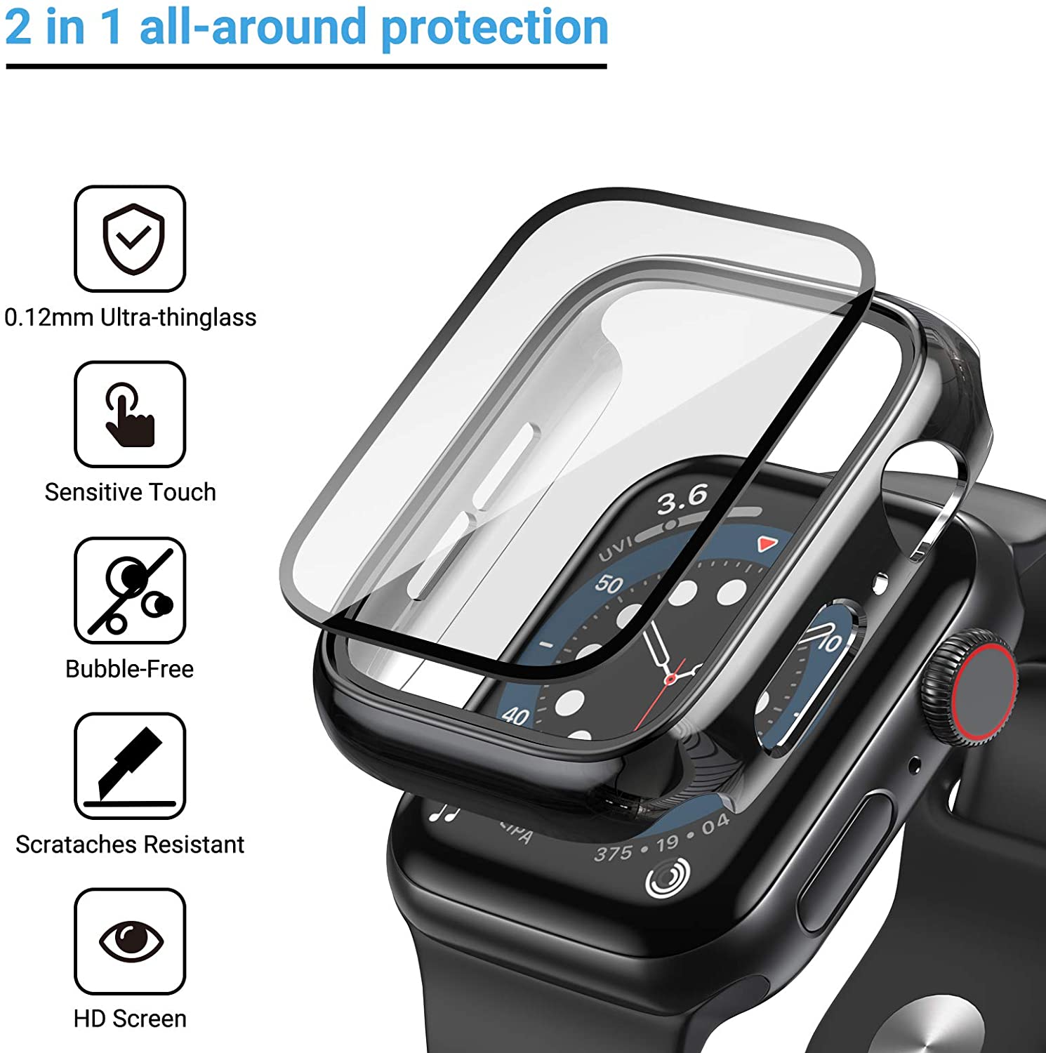 Szkło + osłona do etui Apple W – Jewelry Smart Watches recenzja i cena