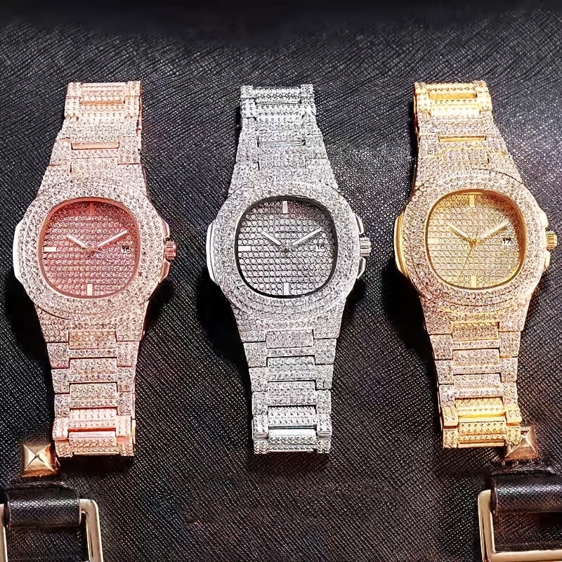 1 szt. Popularny hip-hopowy pe – Jewelry Diamond Watches recenzja i cena