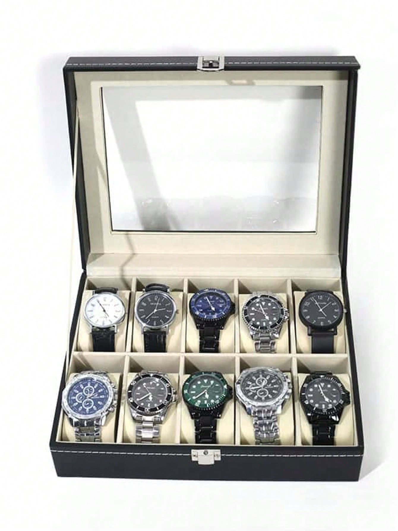 Skórzane pudełko na zegarki z  – Jewelry Watches Women recenzja i cena
