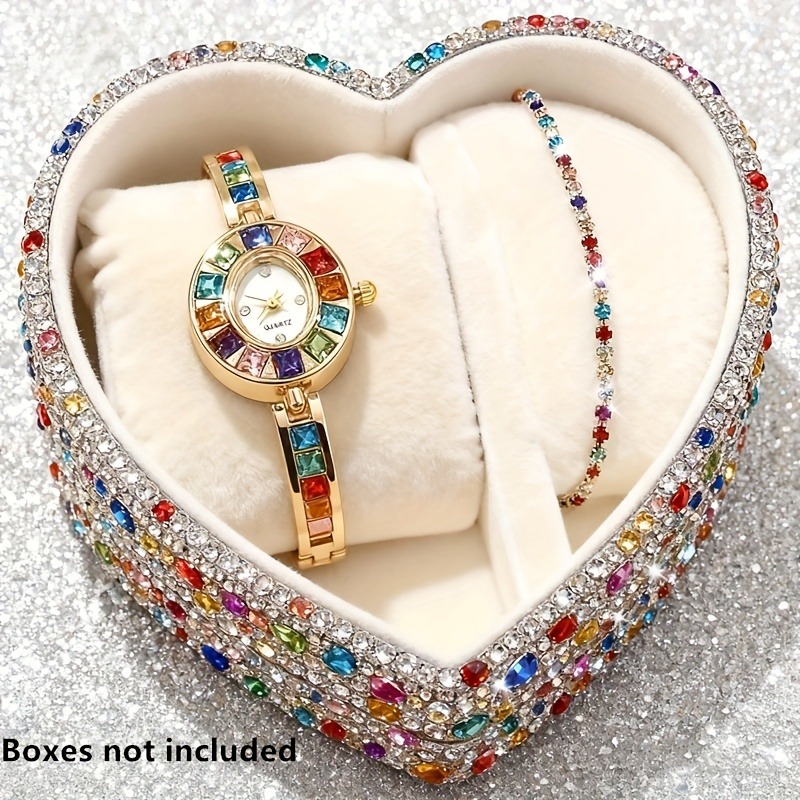 2 szt. Elegancki, kolorowy zes – Jewelry Box Watches Bracelets recenzja i cena