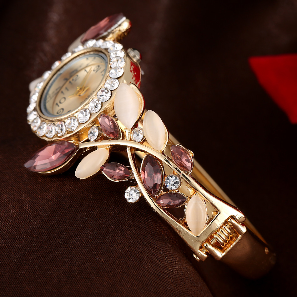 Damskie luksusowe kolorowe dia – Jewelry Diamond Watches recenzja i cena