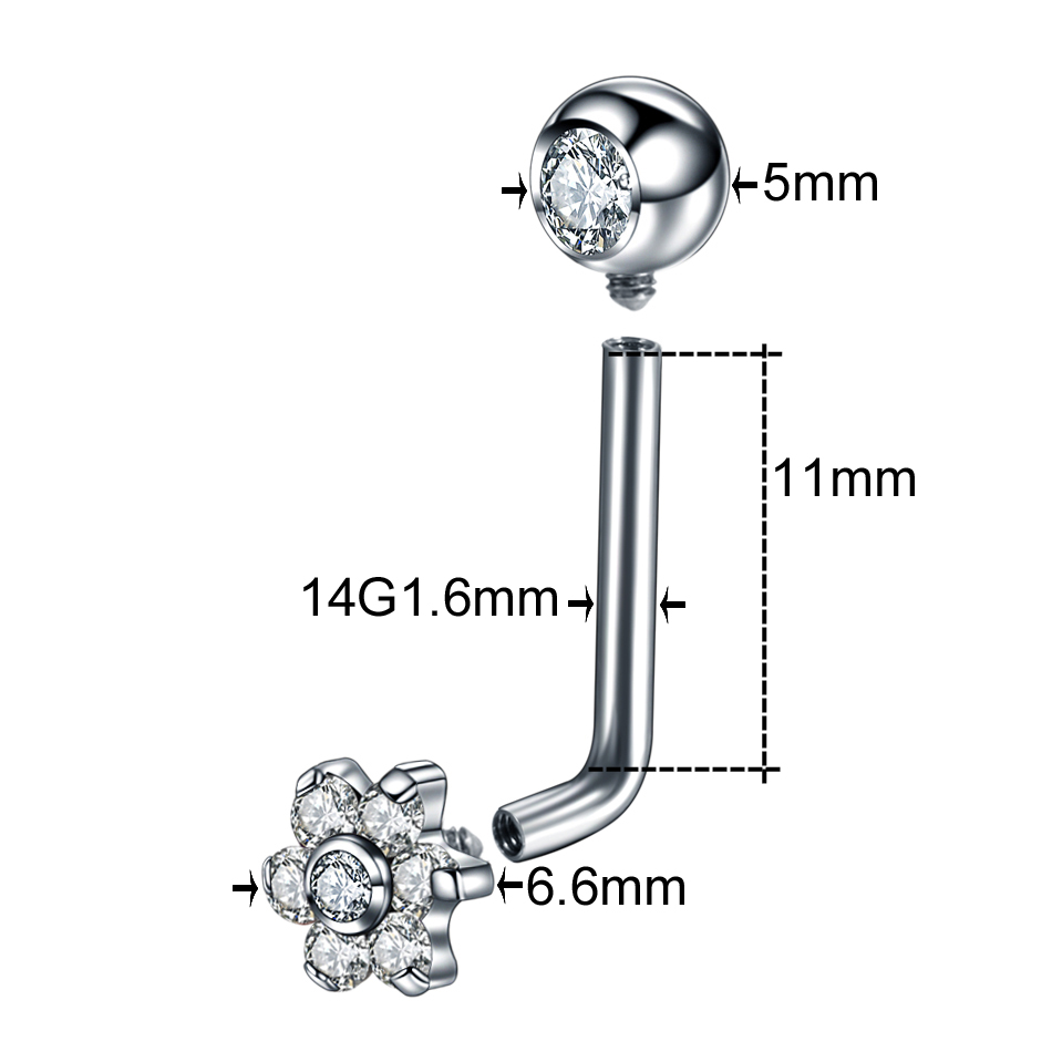 1szt ASTM F136 tytanowe intymn – Christina Jewelry & Watches Marguerite Ørestik Forgyldt Sølv recenzja i cena