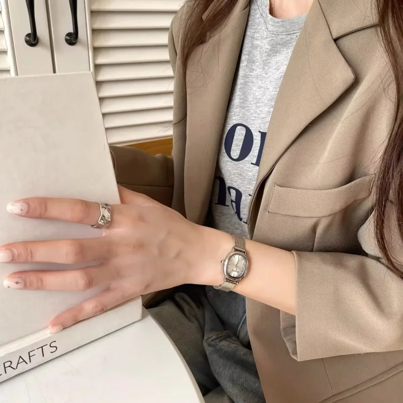 Mała owalna tarcza Zielony zeg – Jewelry Watches Women recenzja i cena